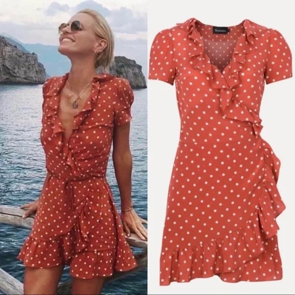 Realisation Par Valentina polka dot dress